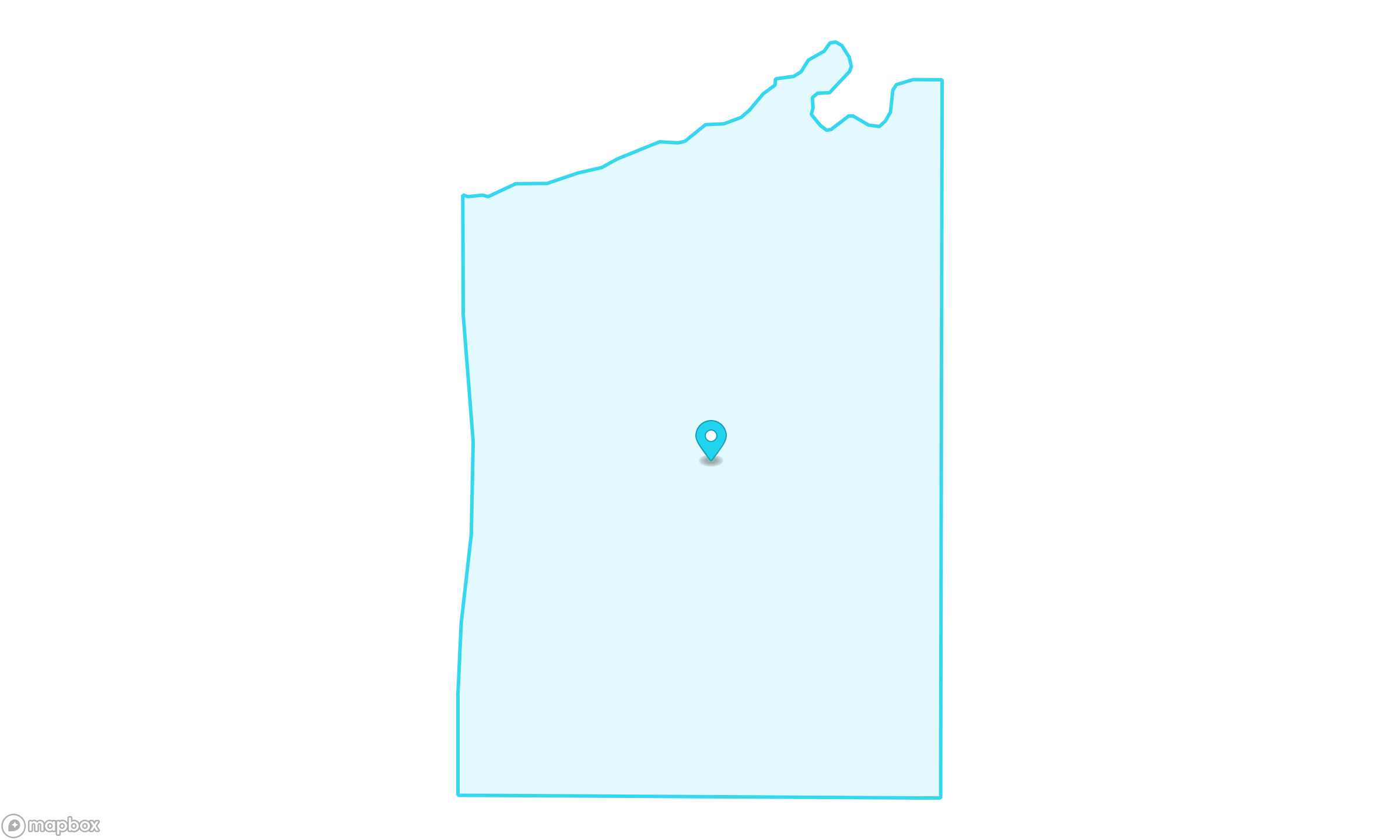 Boundary map for Census Tract 20.19 in Weld County